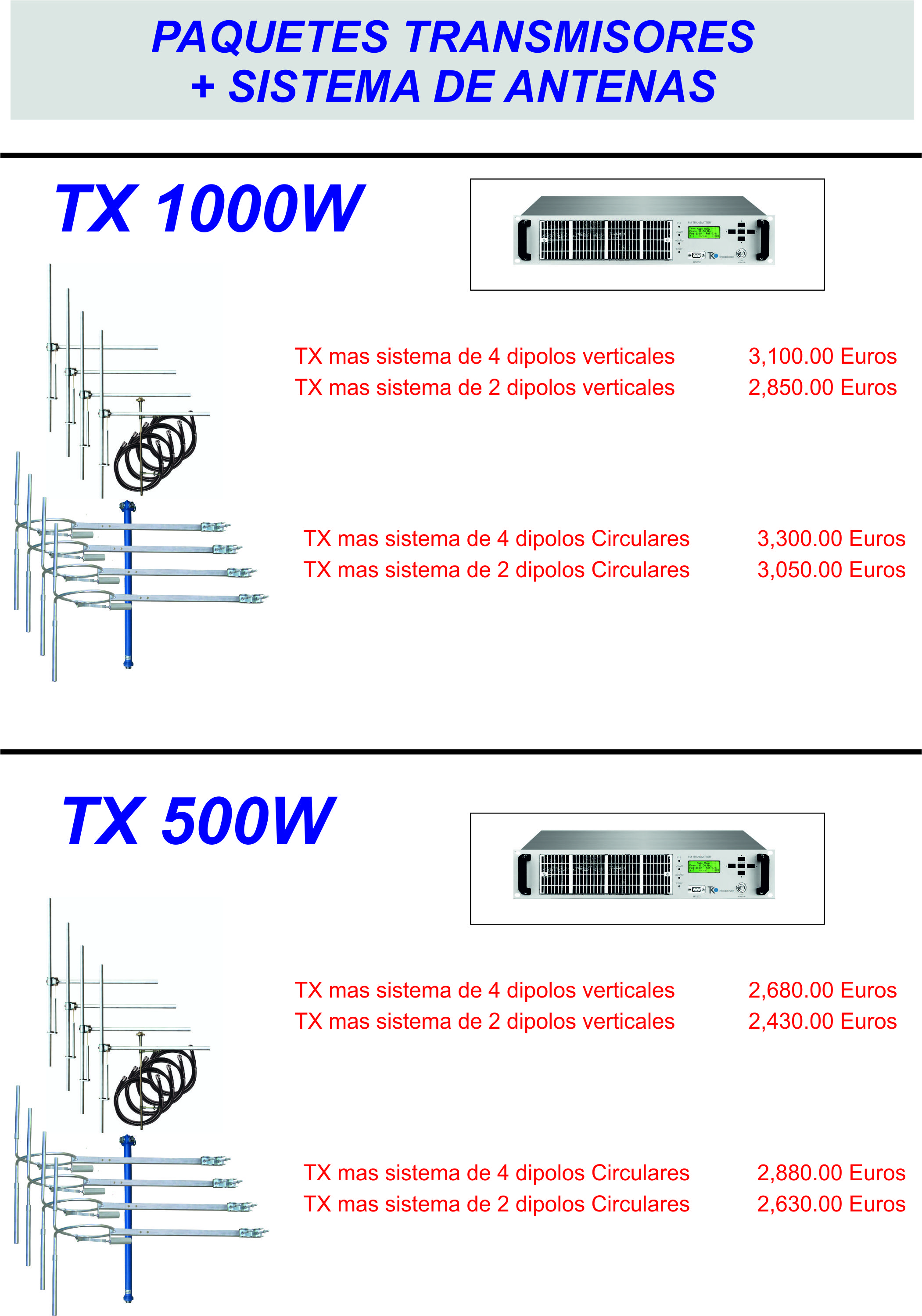 Oferta transmision+antenas
